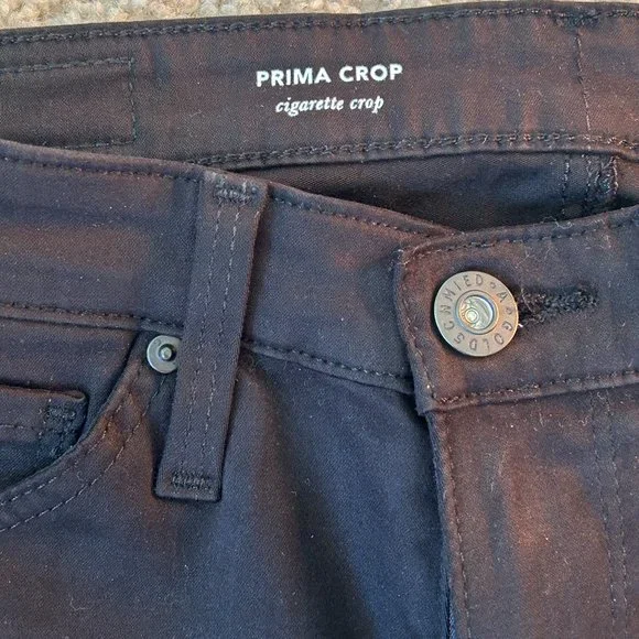 AG Adriano Goldschmied Black Prima Crop Cigarette Crop Jeans - Size 25R - Picture 4 of 10